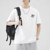 260g Heavy Japanese Loose Ice Silk Short-sleeved T-shirt Men's Summer Casual Print
