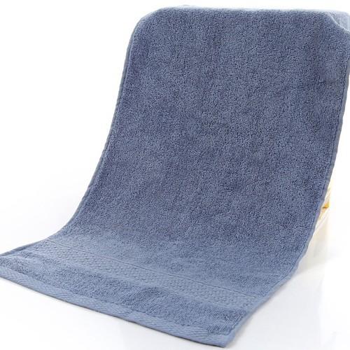 

Cotton plain ribbon gift towel 17 color absorbent face towel adult home daily use 34*74 синий