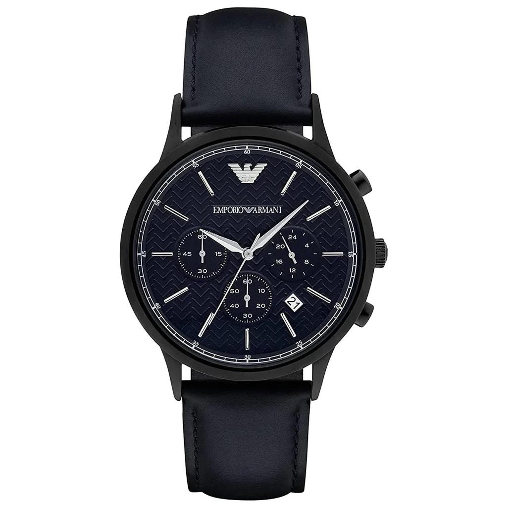 Pulkstenis ARMANI AR2481. Kvarca, Krāsa melna