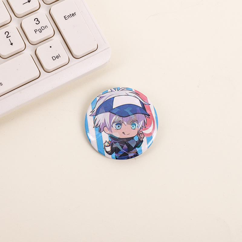 Gojo Satoru Keychain & Jujutsu Kaisen Frosted Badges