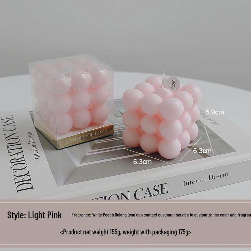 High-End Customizable Scented Candle Rubik's Cube Ornament Gift