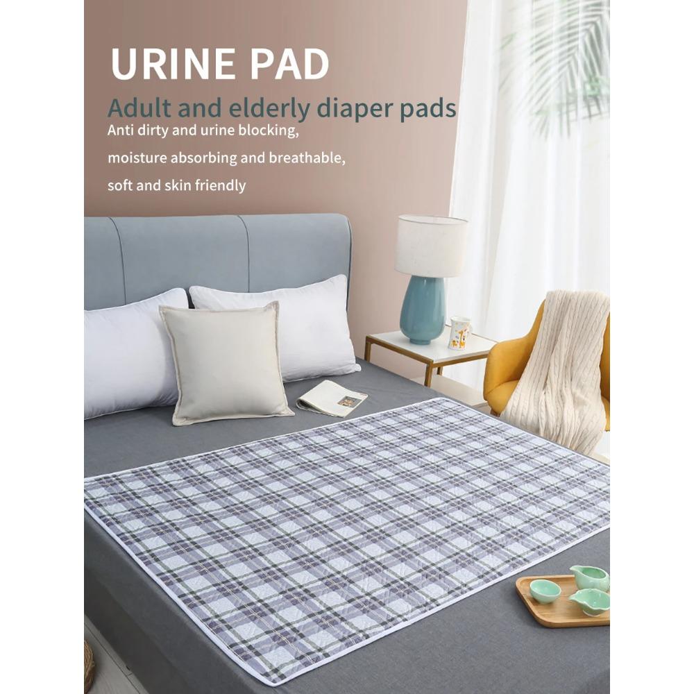 Extra Großes Auslaufsicheres Bettauflage, Waschbarer Wasserdichter Matratzenschoner für Starke Periode, Bettnässen, Inkontinenz, Wiederverwendbare Unterlage, Weich, Hautfreundlich