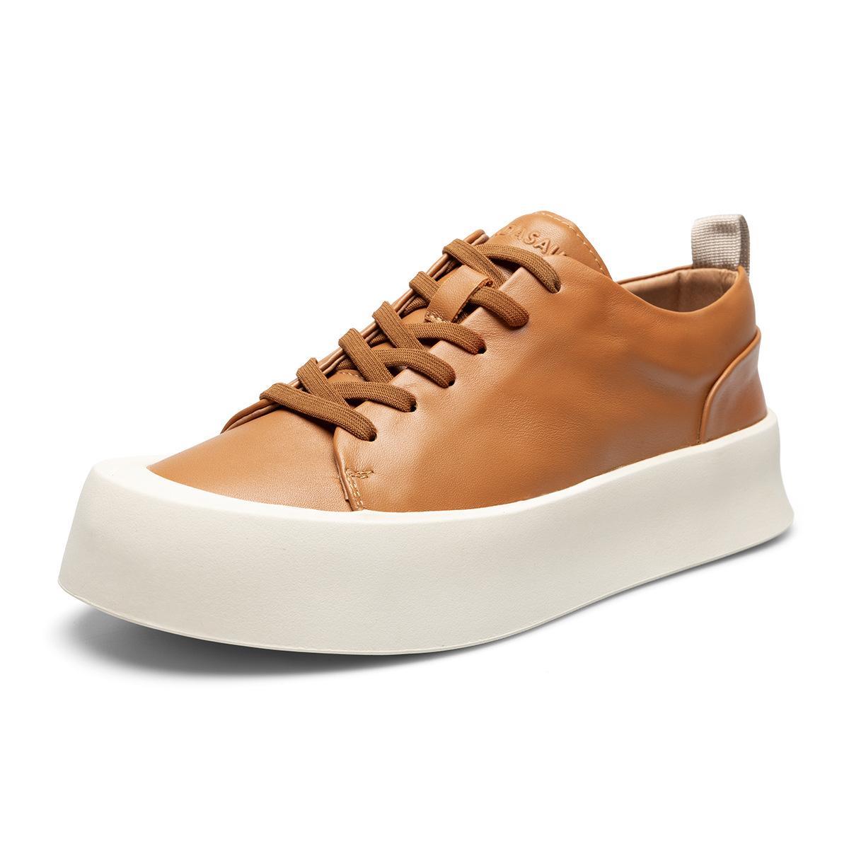 

2025 direct supply men s shoes trendy shoes autumn fashion retro high-end men s casual shoes platform non-slip versatile lace-up shoes 44