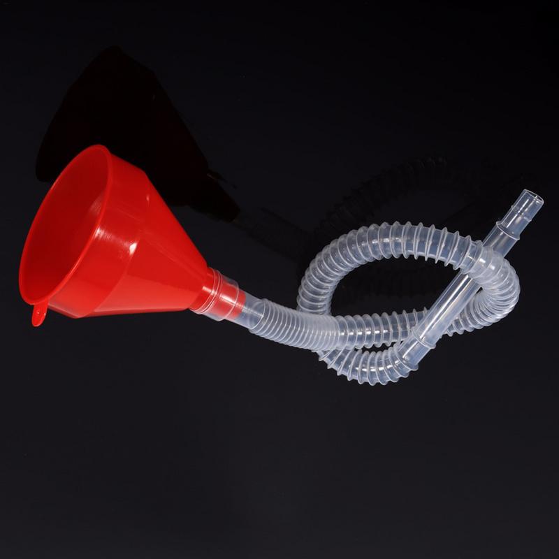 Long Pipe Detachable Hose Filling Funnels Car Refueling Funnel Telescopic Extension Car Motorcycle Engine Gasoline Oil Funnel