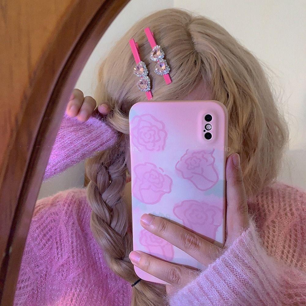 

Heart Shape Love Korean Style Headwear Rhinestone Hairpin Girl Hair Clip Female Hair Accessories