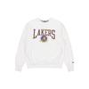 Мужской пуловер NBA Los Angeles Lakers с флисовой подкладкой, сохраняющий тепло, с круглым вырезом, спортивный серый с белым DN4905-051