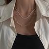 Popular Sparkling Necklace For Women Clavicle Chain Choker Silver Jewelry Wedding Party Birthday Gift