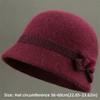 Fleece Lined Elderly Hat Soft Knit Knitted Cap Classic Style Women Bucket Hat  Cold Weather