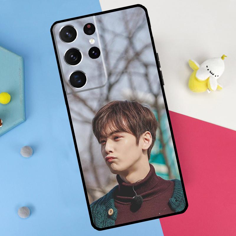 Cha Eun Woo Back Case For Samsung Galaxy S25 S24 S23 S22 S20 S26 Ultra S10 Plus S21 FE S25 FE Soft Cover
