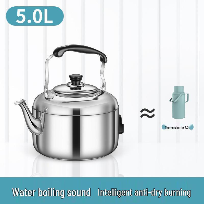 Large Capacity Stainless Steel Electric Kettle - Household Water Boiler and Teapot