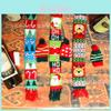 Adorable Christmas Wine Bottle Cover Set Featuring Warm Scarf And Hat For Gift Giving