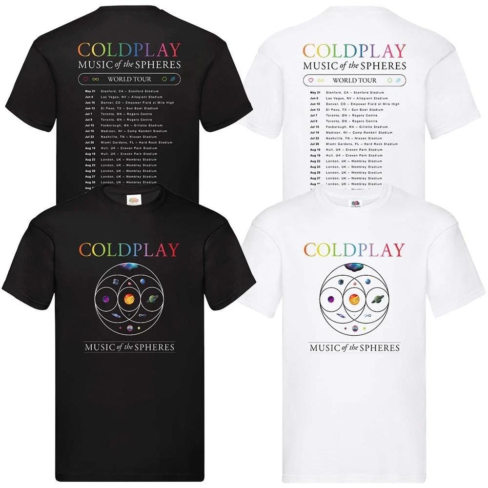 Coldplay Music Of The Spheres T-Shirt 2025 World Tour Concert Tee UK Unisex T-Shirt XXXXL