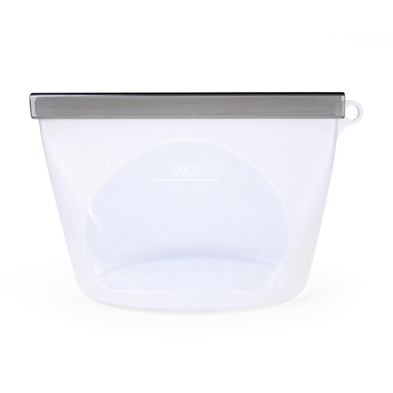 Sealed silicone fresh-keeping bag Household refrigerator Milk storage bag Food storage bag Self-sealing food bag Kitchen fresh-keeping bag box