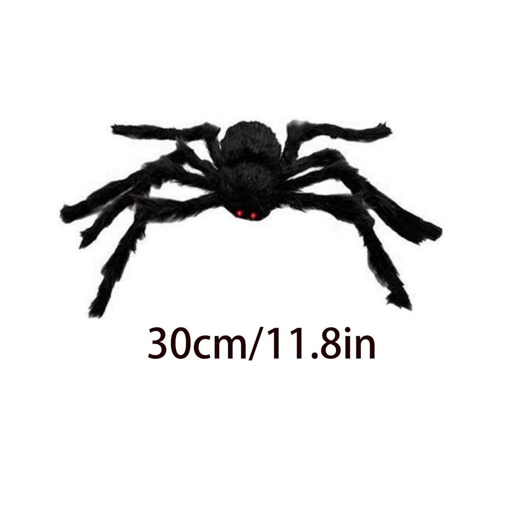 8pcs Halloween Spider Decor, Giant Scary Spiders Fake Hairy Spider Props Creepy Haunted House for Indoor Outdoor Yard Garden Home Party Supplies