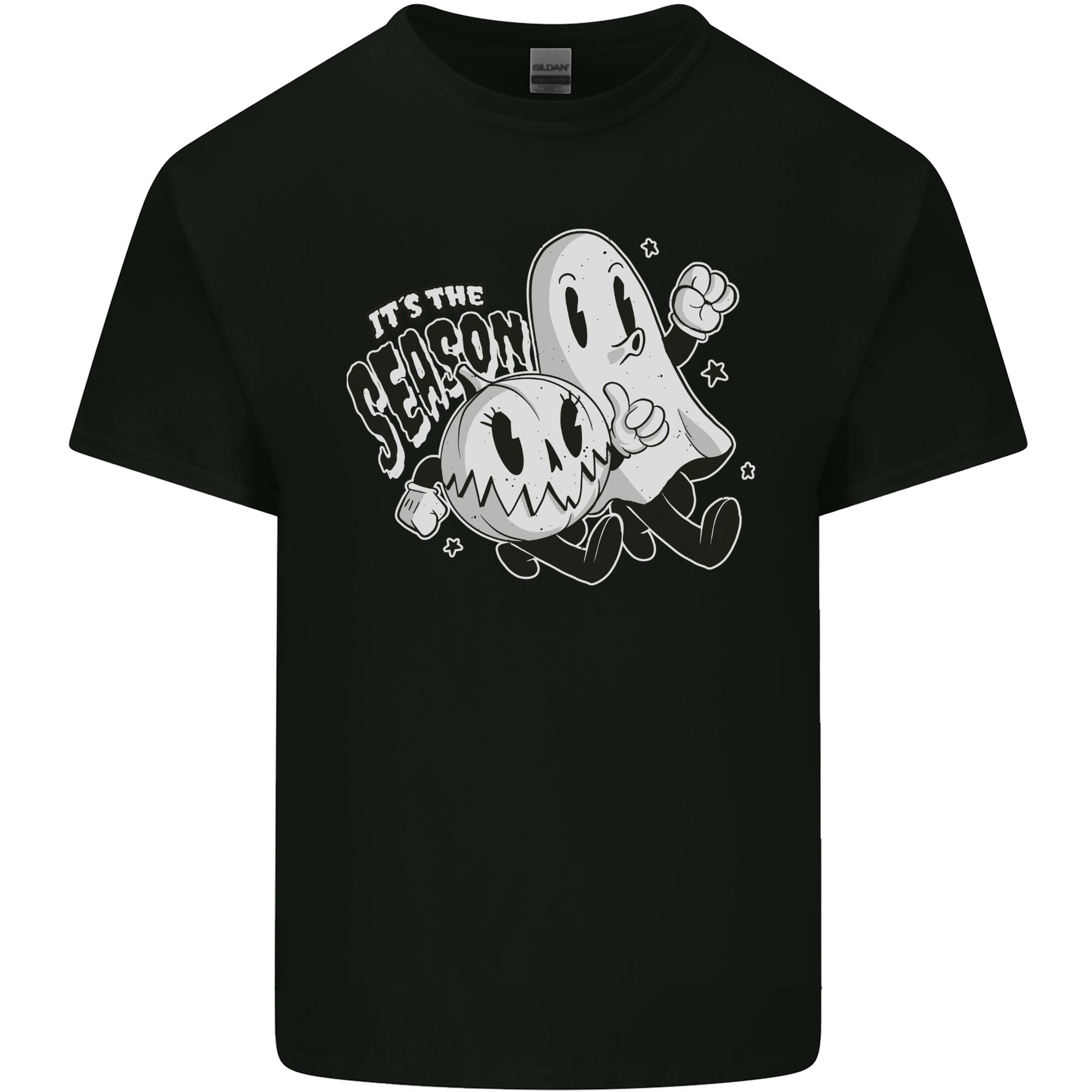 Its the Season Halloween Ghost Pumpkin Unisexs Light Cotton TShirt S