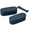 Thermos Bento Box 2 Tiers Fresh Lunch Box 600ml Navy DJT-600W NVY