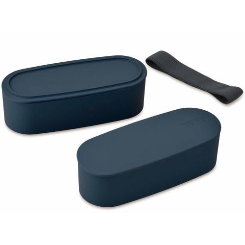 Thermos Bento Box 2 Tiers Fresh Lunch Box 600ml Navy DJT-600W NVY