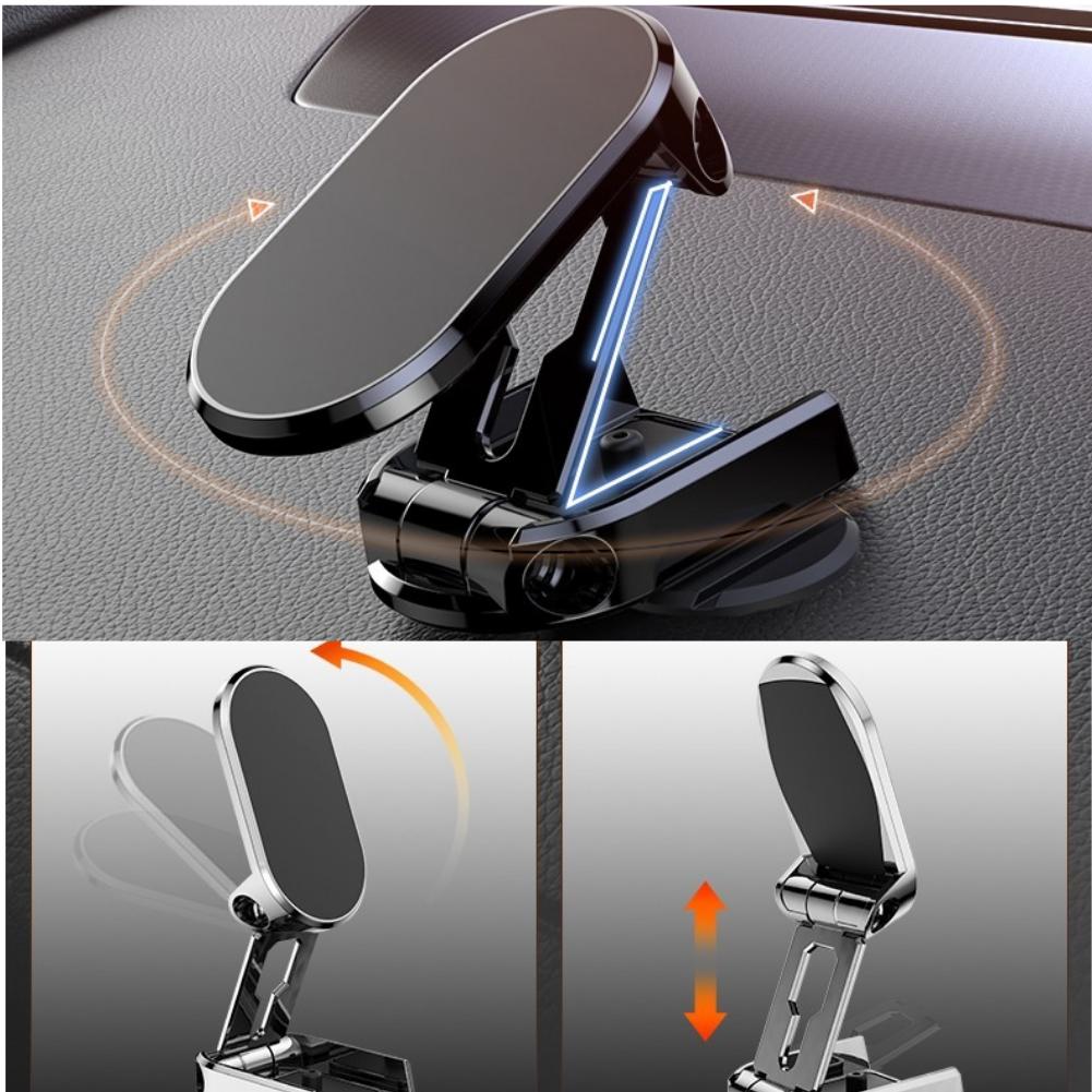 360 Rotatable Magnetic Car Phone Holder Magnet Smartphone Support GPS Foldable Phone Bracket In Car