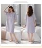 Women's Summer Pajama Set: Short-Sleeved Top and Seven-Point Pants, Cute and Loose, Perfect for Teenage Girls, Suitable for Home or Outdoor Wear.
