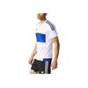 Adidas Logo Sports Round Neck Short Sleeve Football Jersey Retro Men jersey Blue AO1653