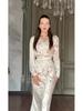 Elegant Winter Long Sleeve Retro Dress - European & American 2025 Trend