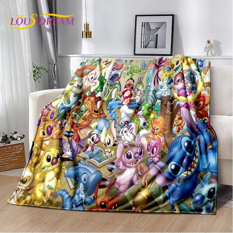 

Cute Cartoon Stitch Monster Soft Flannel Blankets,Throw Blanket Comfortable Blanket for Picnic Beds Sofa Home Bedroom Gift Kid 75x90cm( 29x35in )