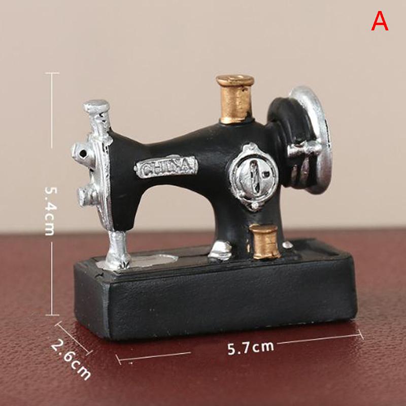 Dollhouse miniatures 1/12 Mini Exquisite Alloy Mini Sewing Machine Mini Alloy Sewing Machine 1:12 Scale Dollhouse DIY Decoration