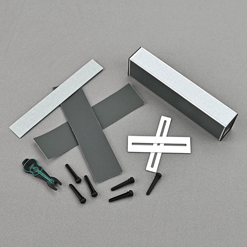 Guitar Fret Leveler Beam Leveling Bar, Fingerboard Guard Protector, Sanding Paper Guitar Fingerboard Luthier Tools Set
