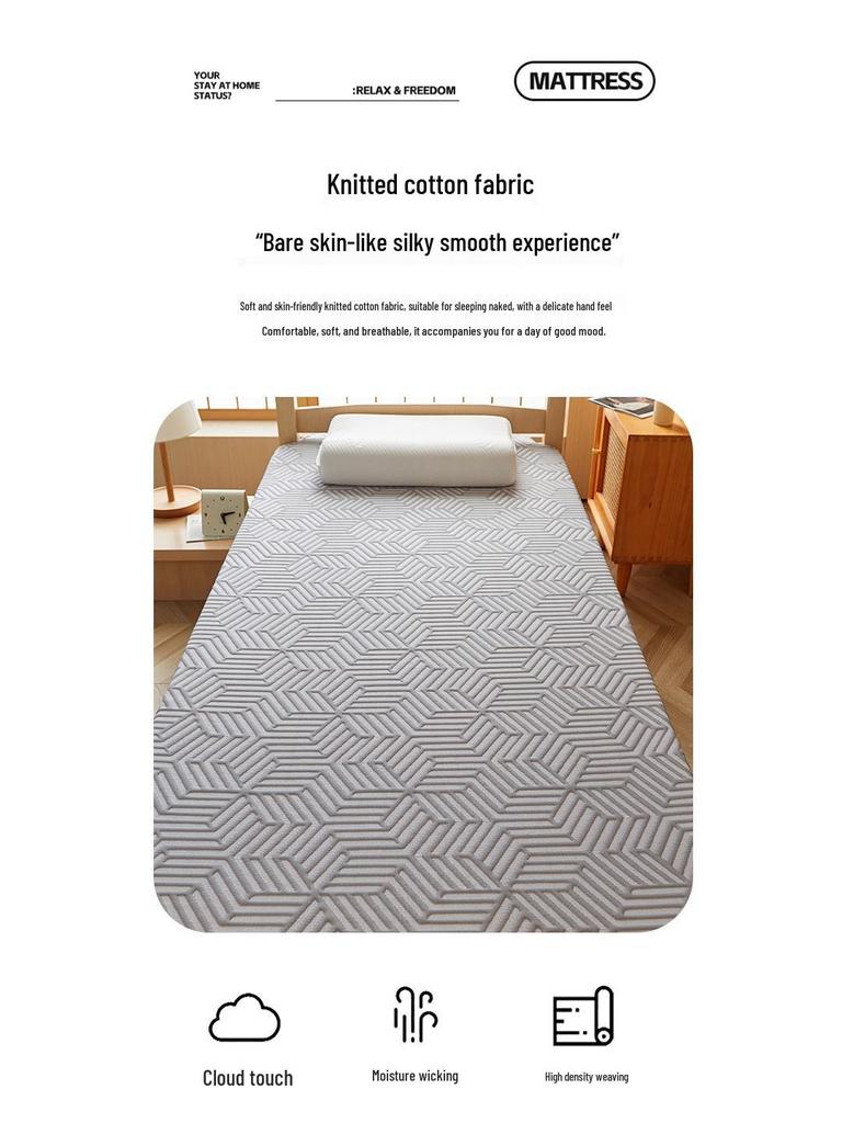 Washable Tatami Mattress Pad - Soft, Non-Collapsing Cover for Dorms and Rentals