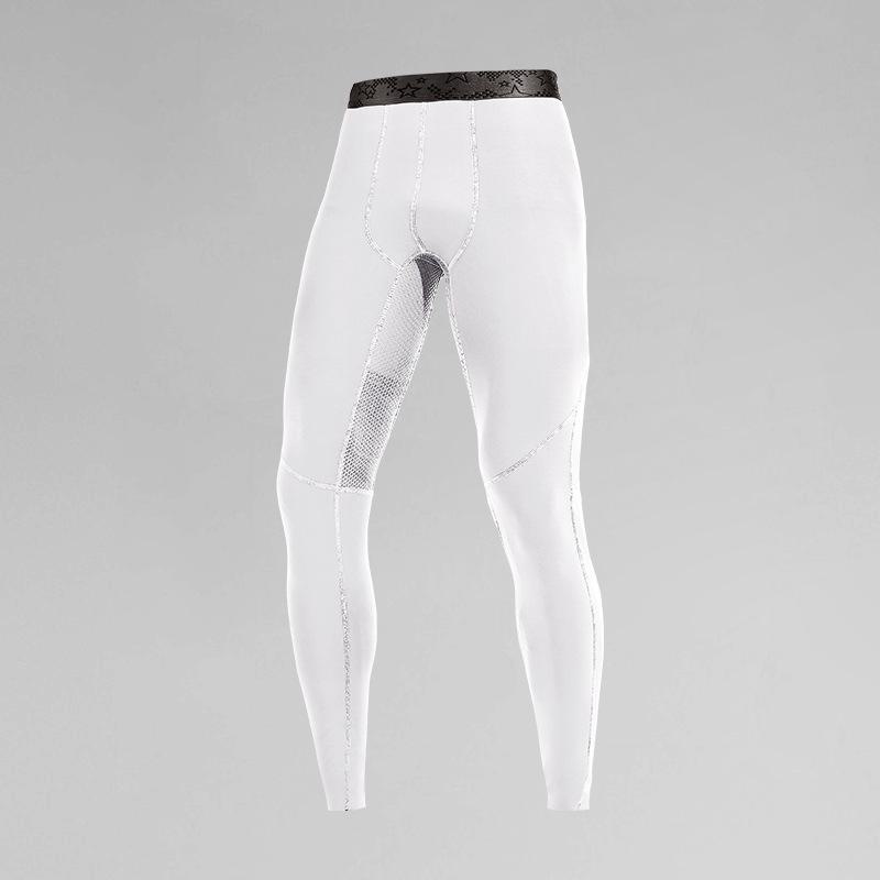 

Легкие мужские сетчатые дышащие термолеггинсы для весны, осени и зимы. L белый