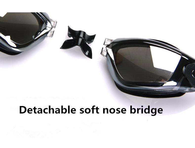 Swimming Goggles Adult Pool Glasses Anti Fog Men Women Uv Protection Optical Waterproof Swim Eyewear With Earplugs