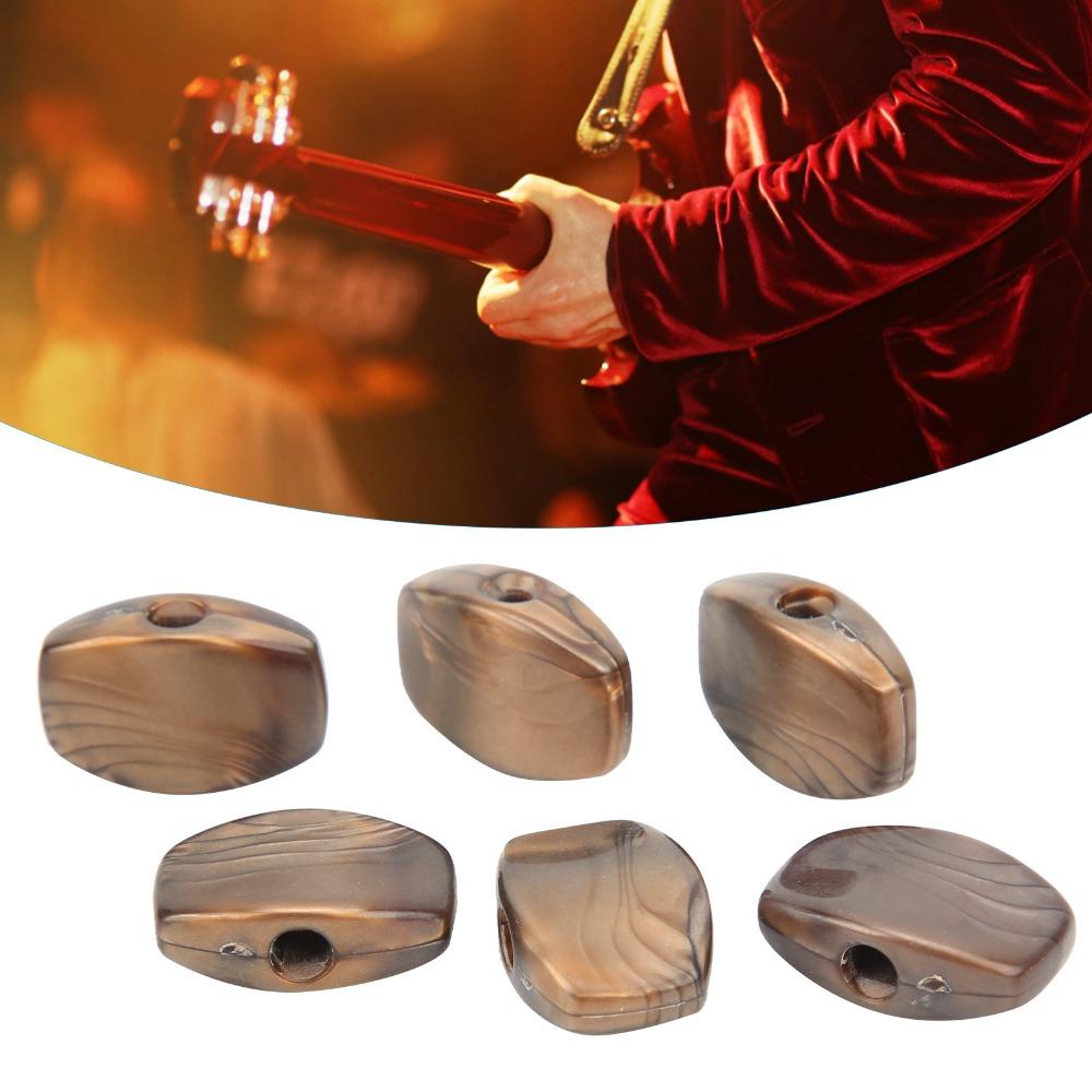 6PCS Plastic Material Tuning Peg Buttons Replacement Tuner Buttons For Guitar Maintenance