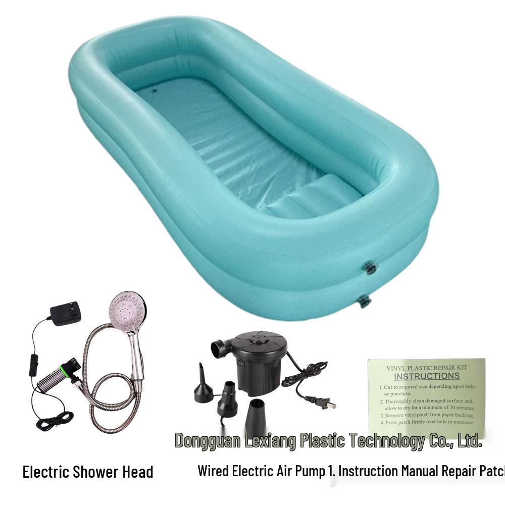 PVC Inflatable Reclining Bathtub for Patient Care
