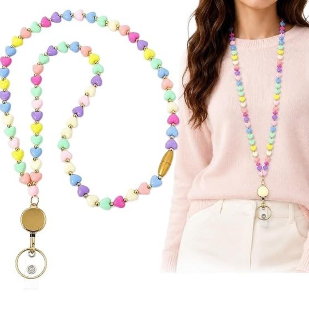 Detachable Mobile Phone Beaded Lanyard Waterproof Mobile Phone Lanyard Office