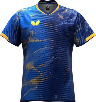 Spielbekleidung Elister 12 Shirt Dunkelblau M [Butterfly] (Tischtennis) 193