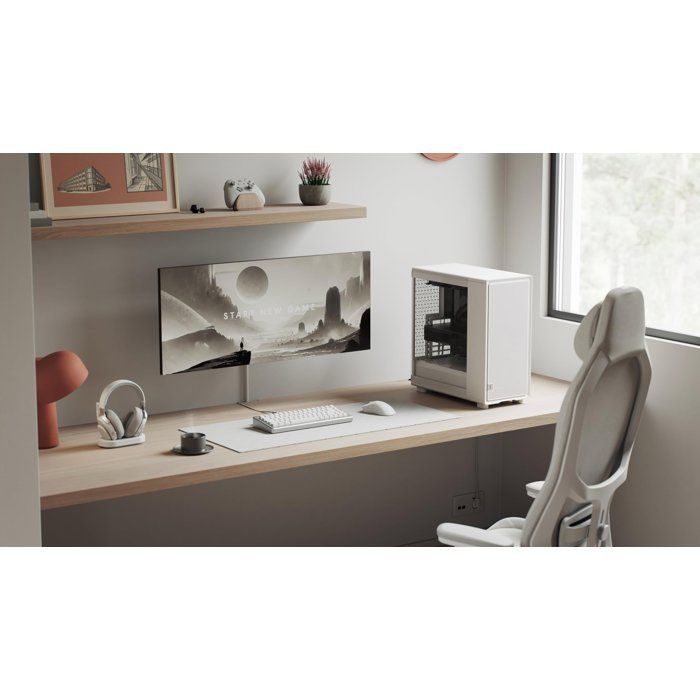 Boîtier PC - Fractal Design - FD-C-EPO1A-03 - Blanc - Verre trempé - Refroidissement haute performance - 3 ventilateurs Momentum