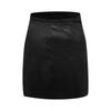 Women's Fashion Temperament Color Leather Sexy High Waist Bag Hip Short Skirt