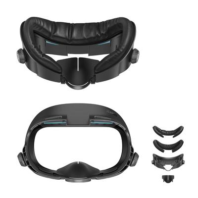 Almohadilla protectora facial mejorada AMVR compatible con Quest 3 Reemplazo de cubierta facial con enfriamiento mejorado Transpirable con perilla Accesorios de realidad virtual ajustables