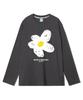 Geulaenpini Daisy Flower Regular Long Sleeve - Grey