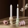 Silicone Crafting Mold Round Shape Candle Stand Moulds Round Candlestick Molds Suitable for Weddings and Exhibitions
