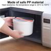 PP Material Rice Steamer Pot 2L Microwave Cookware Set Rice Cooker Steamer  For Cooking Vegetables