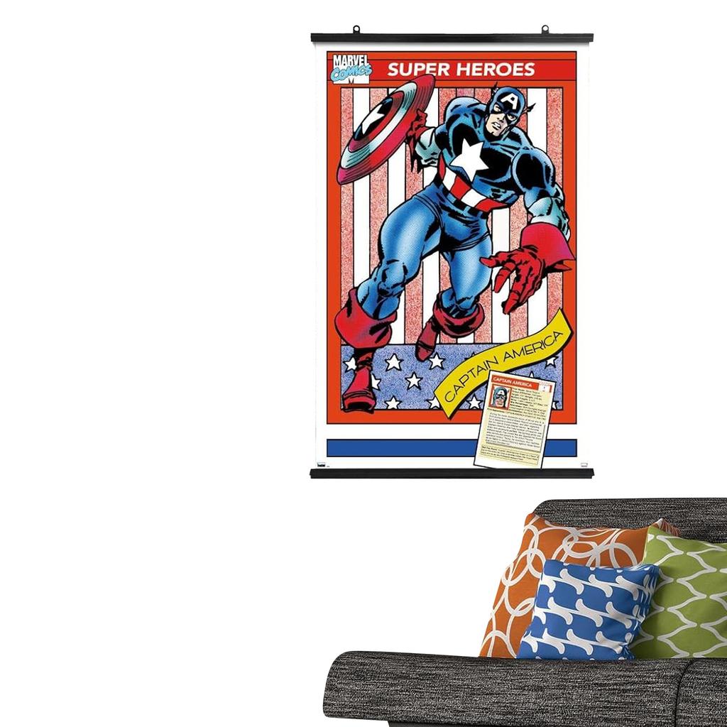 Captain America Imprimare montată cu carduri comerciale