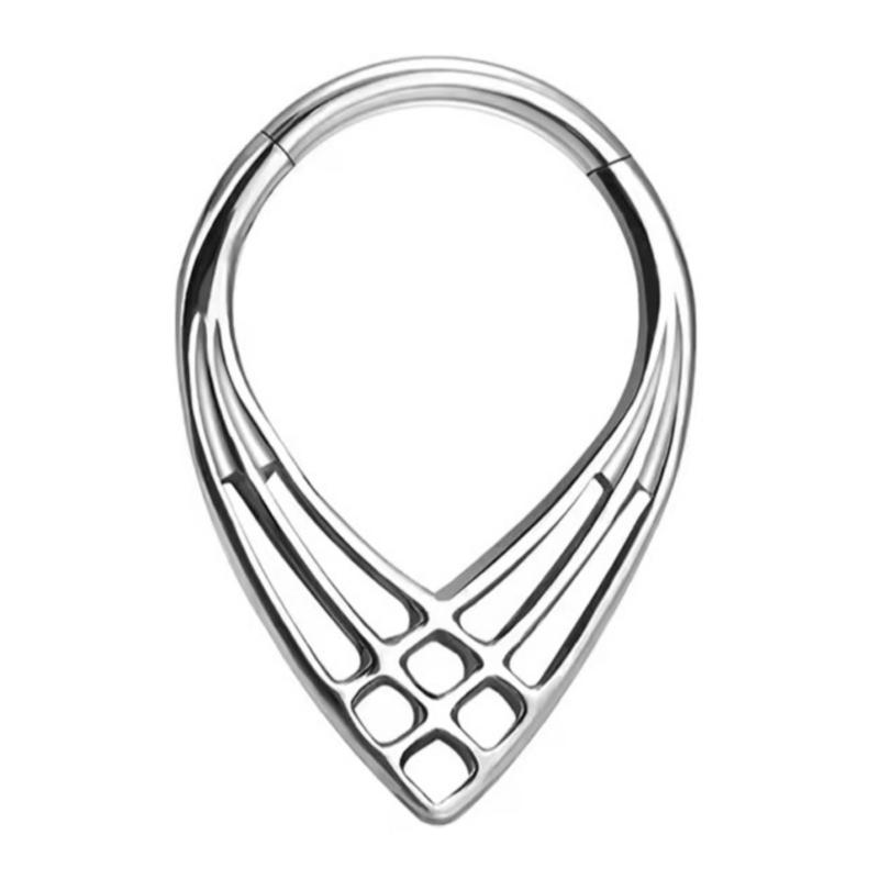 Easy To Wear Seamless Heart Nose Rings Piercing Nose Decors Comfortable Body Jewelry for Party and Daily Use