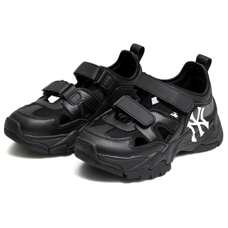 MLB Sandal Chunky Mask Breathable Sports Sandals Unisex Black Sneakers 3ASDCH133-50BKS