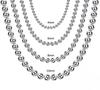 Andara 925 Silver 4MM/6MM/8MM/10MM Smooth Beads Ball Chain Necklace For Women Men Fashion Jewelry