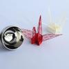 Nagao Tsubame-Sanjo Sake Cup Pair Set, Origami Crane Steel, Diameter 6cm x Height 5cm, 18-8 Stainless Steel Double-Walled Construction, Made in Japan
