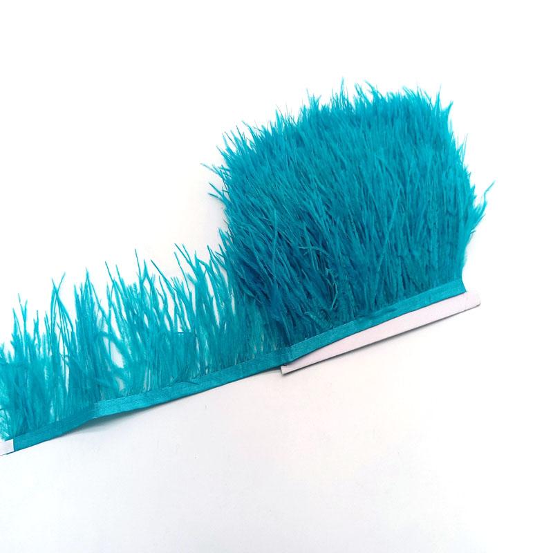10Yard Ostrich Feathers Trim For Needlework Decorative Ribbon Sewing Fringes Clothes Wedding Dress Diy Supplies Crafts