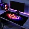 Flaming Heart Frankfurt Emblem Mouse Pad, Rubber Base, Mouse Pad for Gamers and Office Use, Gaming Desk , Easy To Clean Mat Christmas Fan Gifts