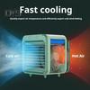 Air Conditioner Cooling Fan with Water Tank 3 Speed Settings Strong Airflow Portable Rechargeable Air Cooler Electric Fan
