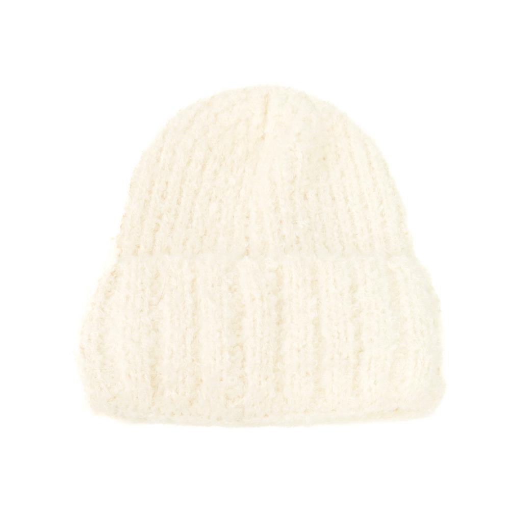 Korean Version of Women's Wool Hat Fashionable and Versatile  Big Head  Ear Protection  Cold Cold Hat  Solid Color Simple Hat